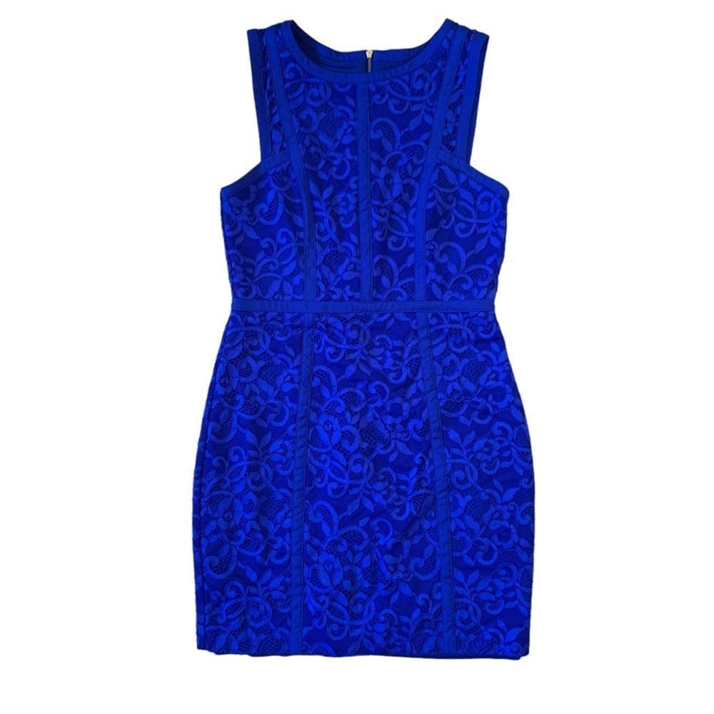 Blue Lace Ever New Sleeveless Dress Size 6